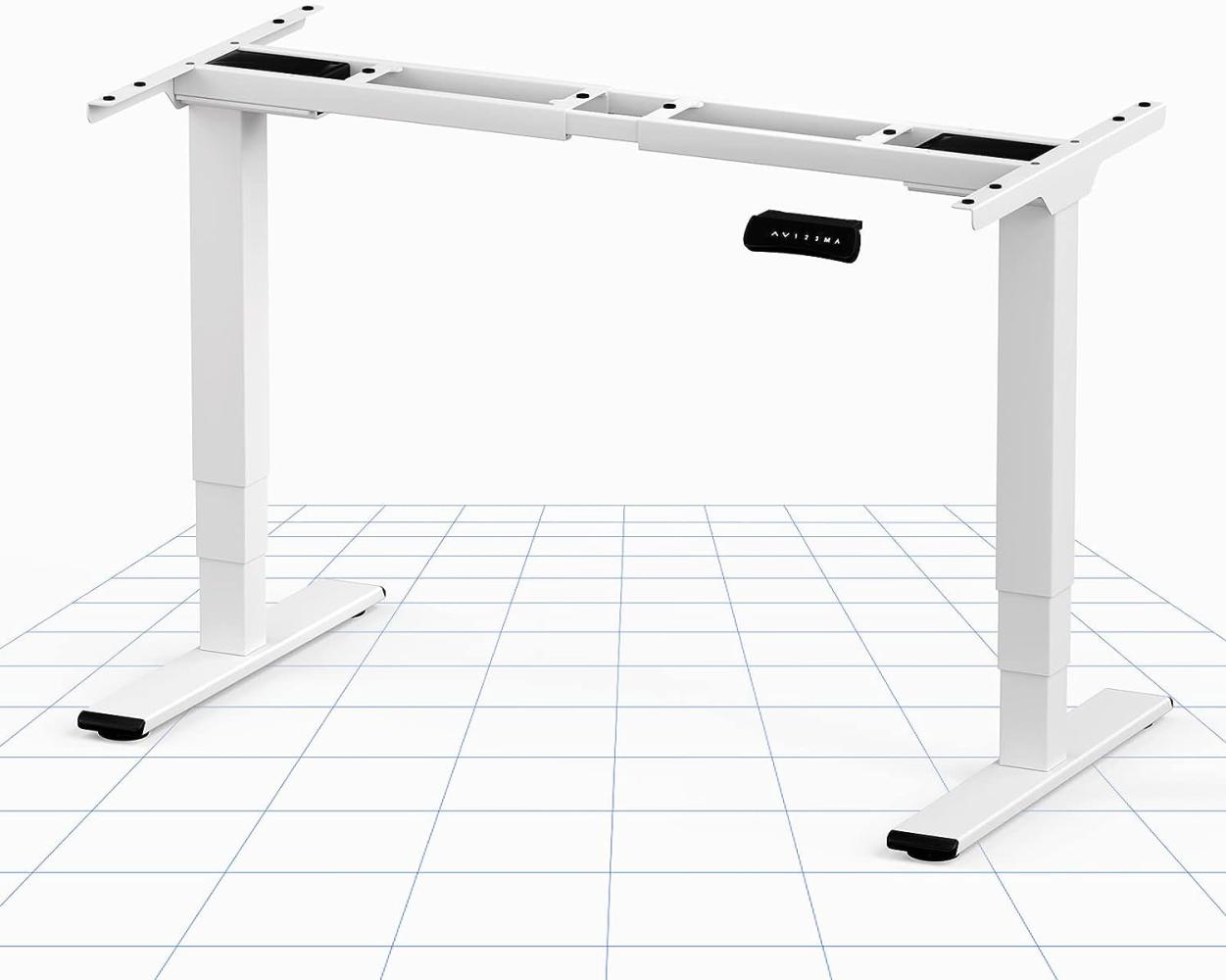 Flexispot EC5W Höhenverstellbarer Schreibtisch Esstisch Elektrisch höhenverstellbares Tischgestell, 3-Fach-Teleskop, passt für alle gängigen Tischplatten. Mit Memory-Steuerung und Softstart/-Stop Bild 1
