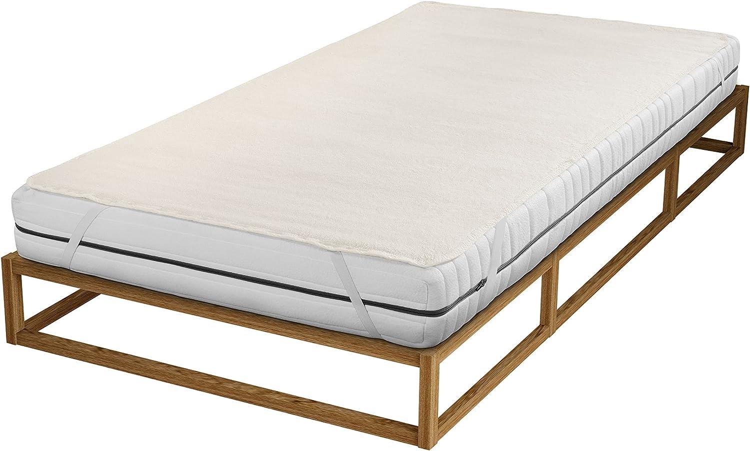 biberna Sleep & Protect Sanfor Ausrüstung Molton Matratzenauflage, Baumwolle, kakao, 1x 120x200 cm Bild 1
