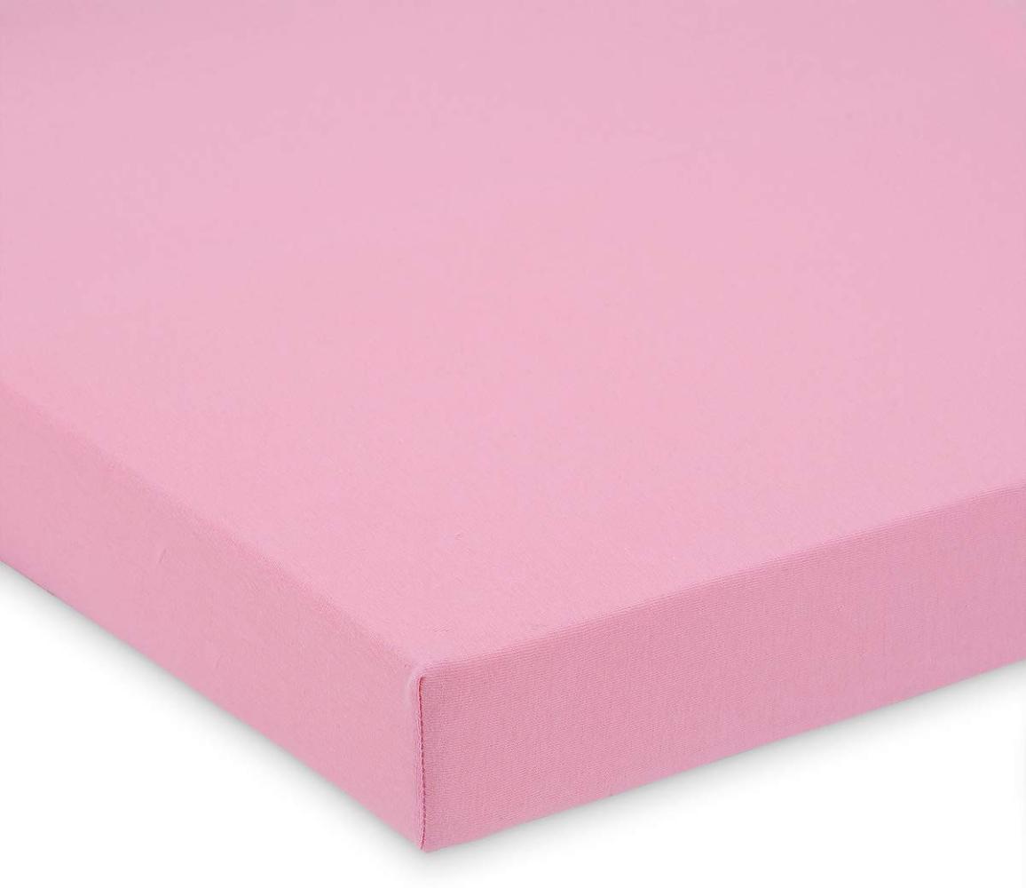 FabiMax 2700 Jersey Spannbettlaken für Laufgitter 75x100 cm, rosa Bild 1