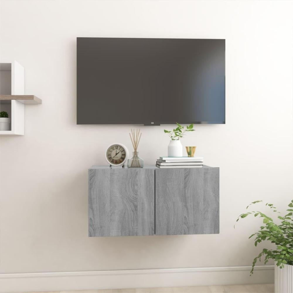TV-Wandschrank Grau Sonoma 60x30x30 cm Holzwerkstoff Bild 1