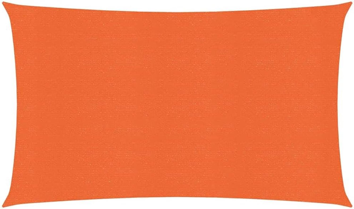 vidaXL Sonnensegel 160 g/m² Orange 2,5x5 m HDPE Bild 1