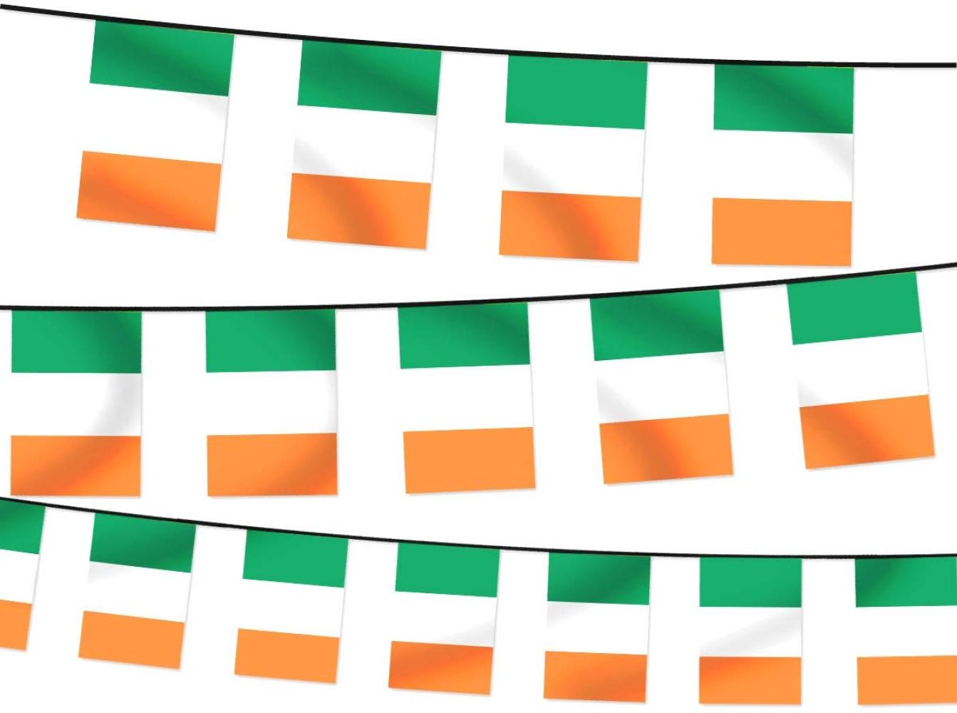 Wimpelkette WM EM Länderfahnen Girlande Fahnenkette Fanartikel Wimpel Irland Bild 1