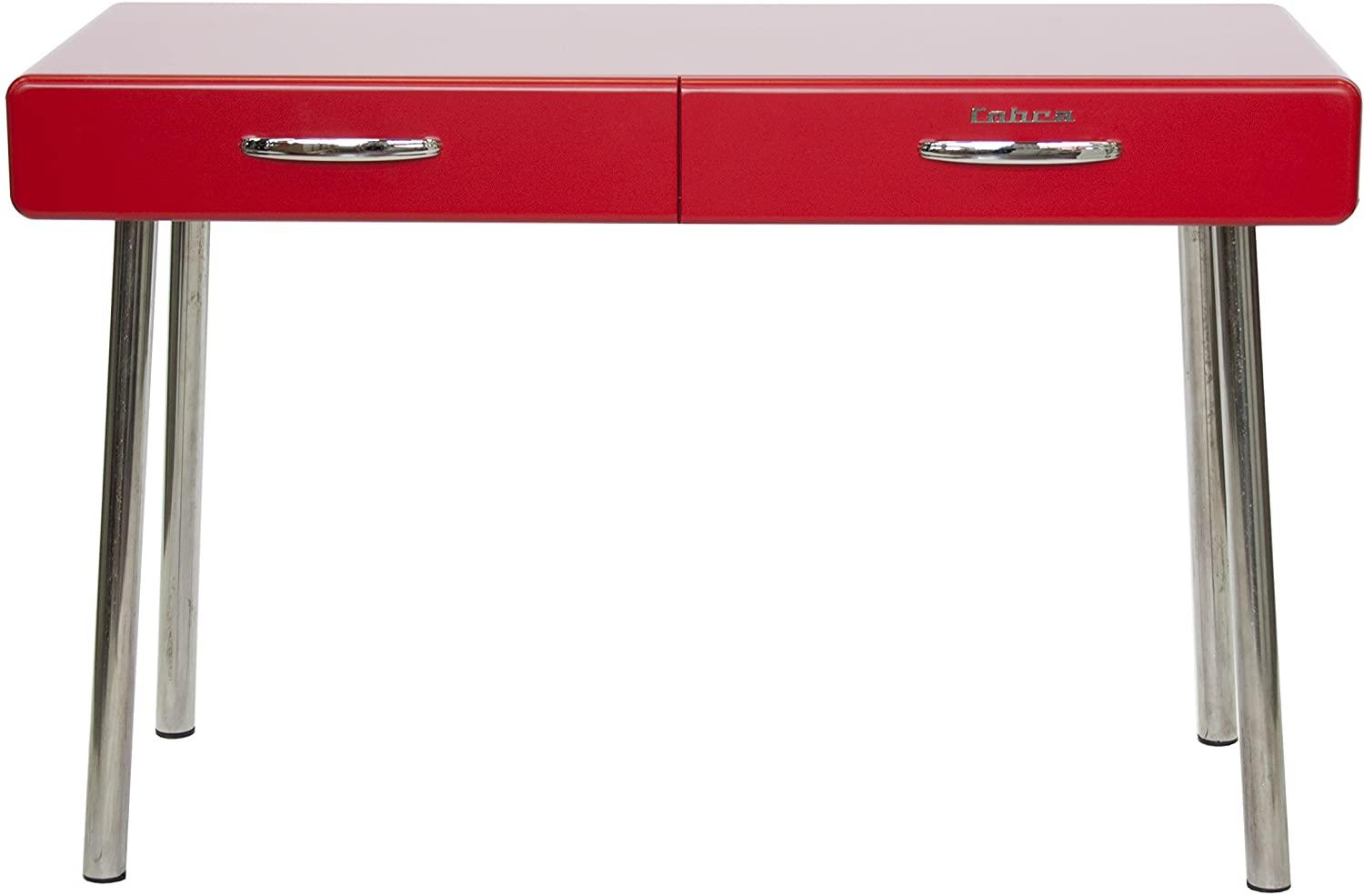 'Cobra' Schreibtisch, Rot, 76,5 x 50 x 120 cm Bild 1