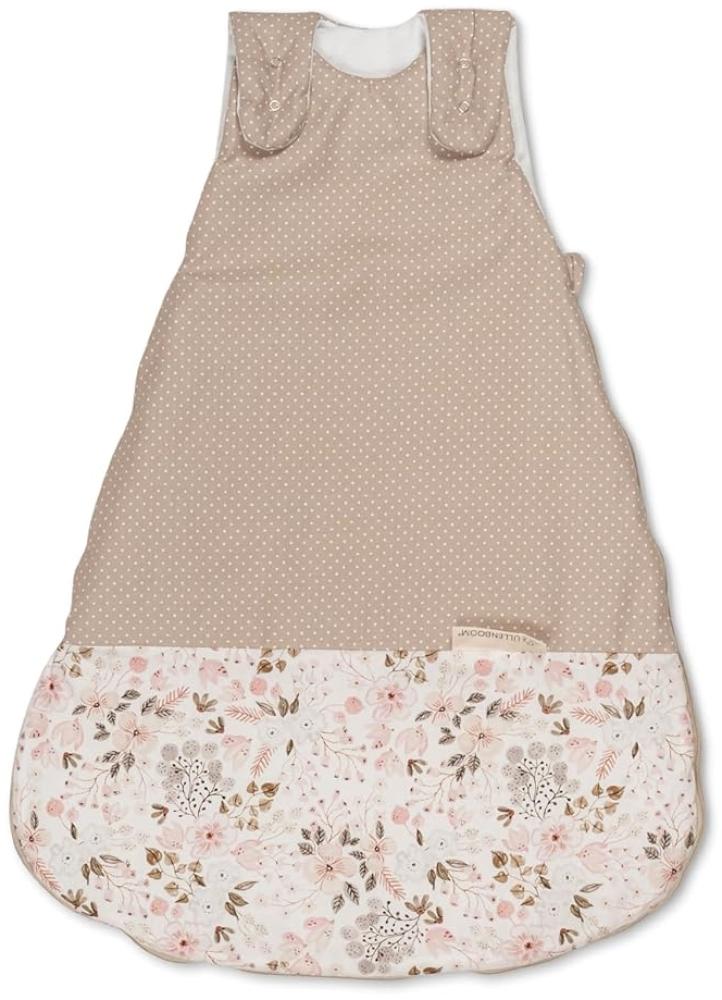 ULLENBOOM ® Schlafsack Baby 0 bis 3 Monate, 56/62, Rosa Blüten (Made in EU) - Baby Schlafsack Neugeboren - Ganzjährig für Frühling, Herbst und Winter, Babyschlafsack mit 2,5 TOG Bild 1