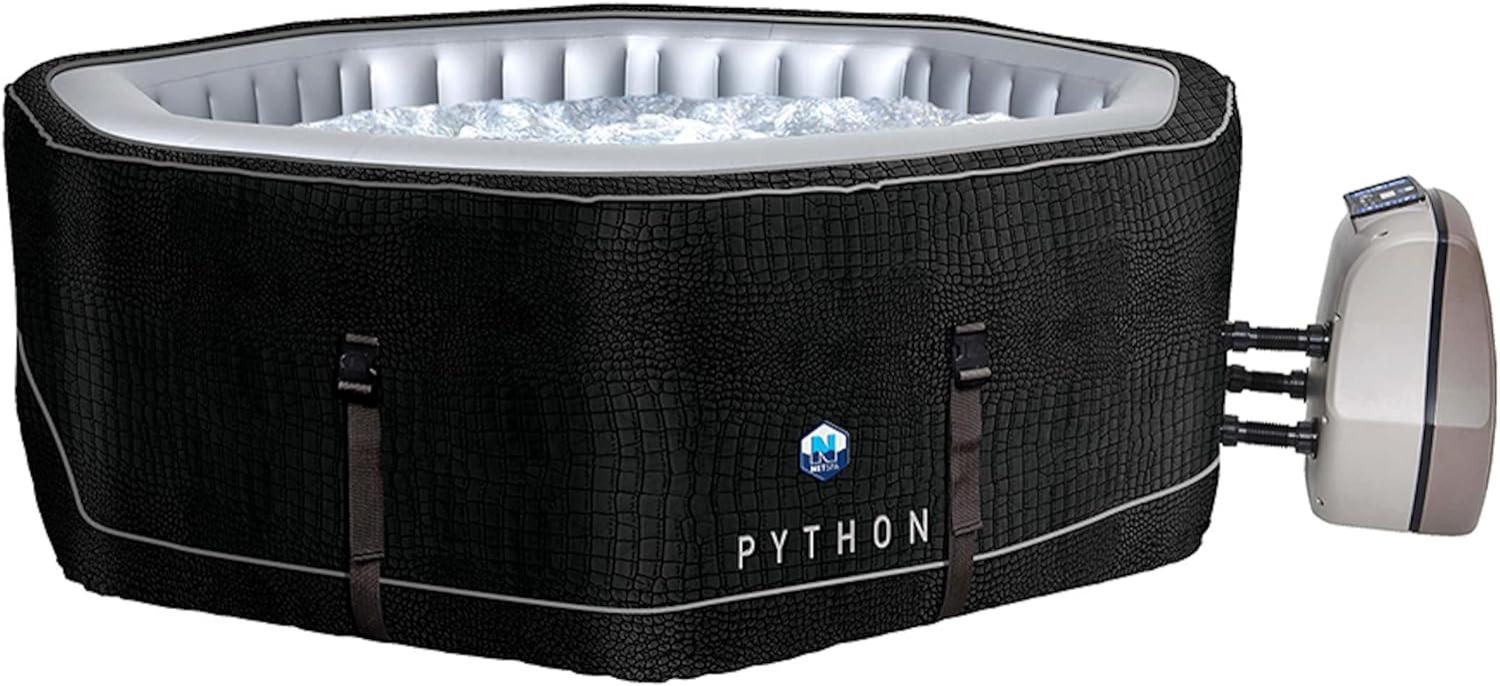 NetSpa Python aufblasbarer Whirlpool für 5-6 Personen achteckig 185 x 185 x 70 cm Outdoor Whirlpool Bild 1