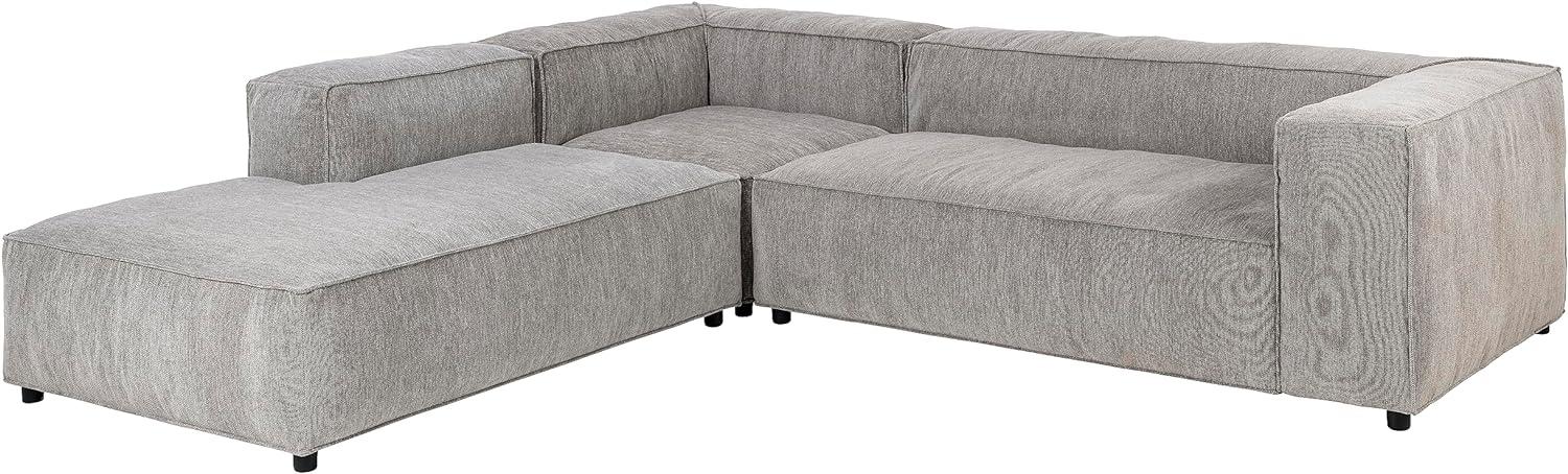 AC Design Furniture Nohr Ecksofa mit Chaise Longue in Hellgrau, Modernes Modulares Sofa für 4 Personen, B: 281 x H: 67 x T: 250 cm Bild 1