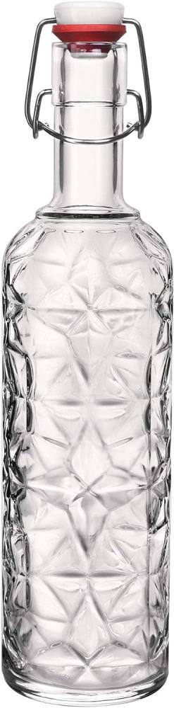 Glas Flasche Oriente 1L transparent mit Bügelverschluss Bild 1