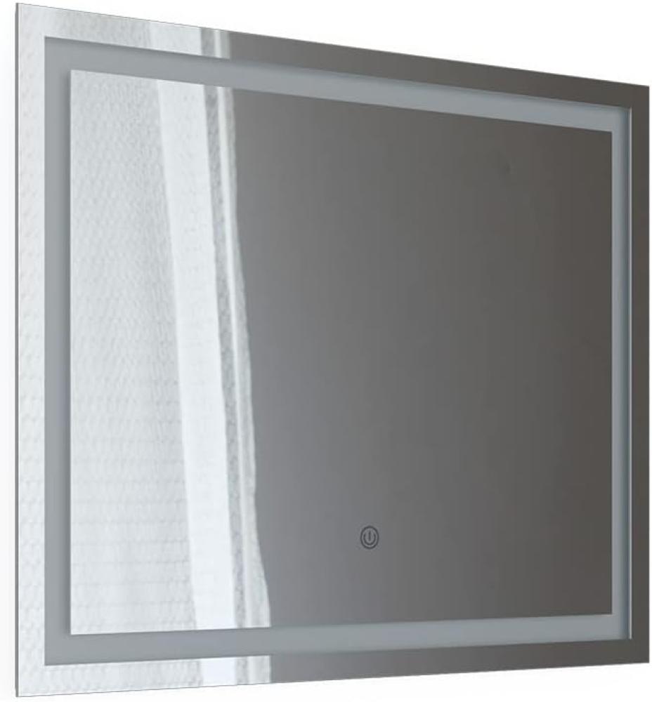 Vicco Badspiegel Viola mit LED-Beleuchtung 80x65cm, Spiegel für das Badezimmer Bild 1