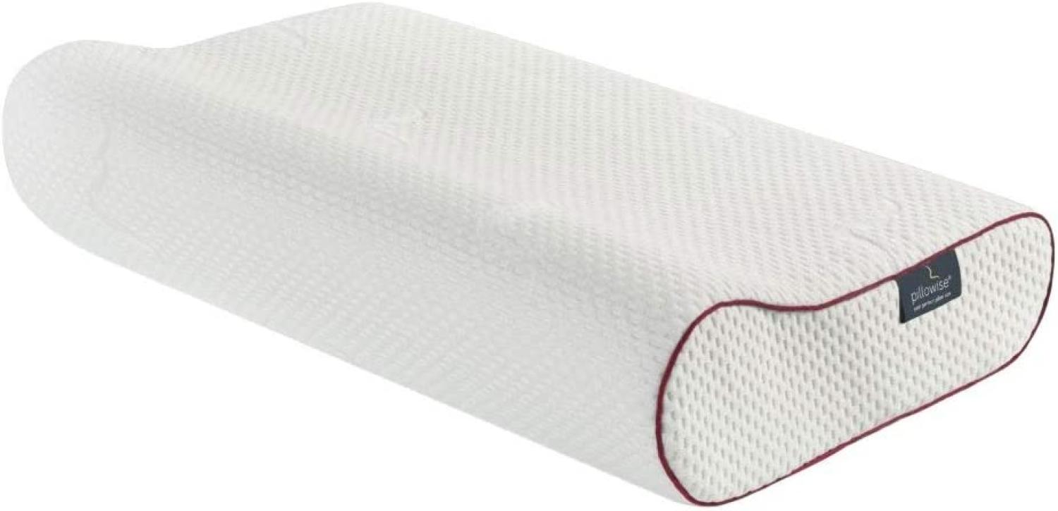 Pillowise Nackenstützkissen – Füllung mit 100% Memory Schaum, Tencel Bezug, waschbar : Rot Bild 1