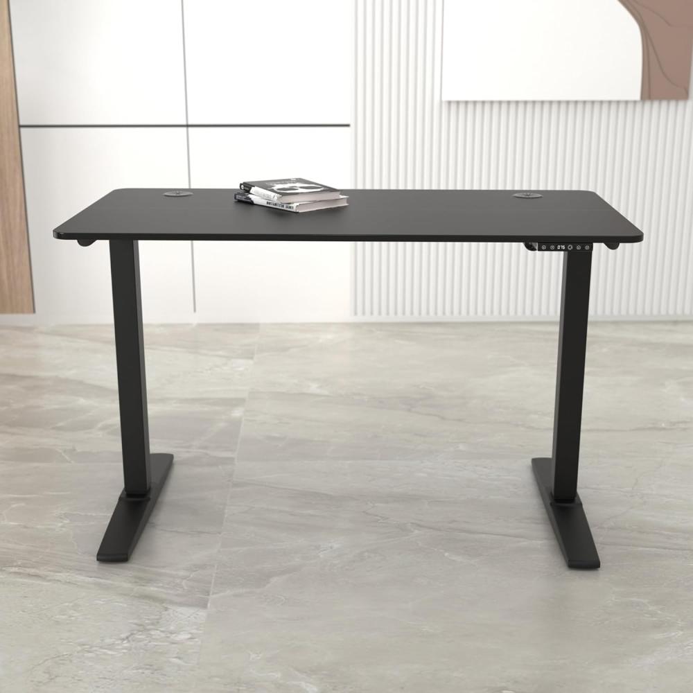 Höhenverstellbarer Tisch Kento 120x60cm Schwarz [pro. tec] Bild 1