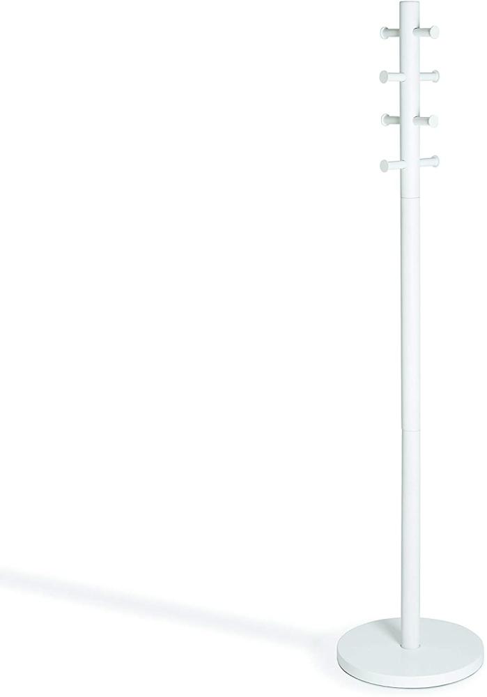 Umbra Pillar Coat Rack Garderobeständer, Garderobe Ständer, Kleiderständer, Holz / Metall, Weiß, 168 cm, 1005871-1006 Bild 1