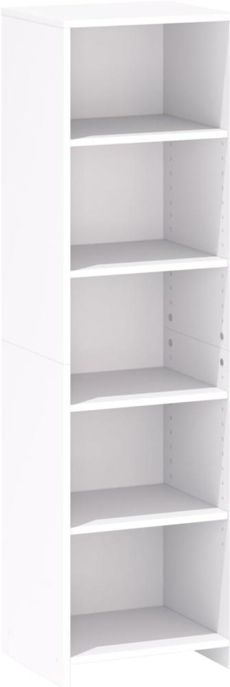 Bücherregal 1550 Standregal 44x37x155cm weiß Bild 1