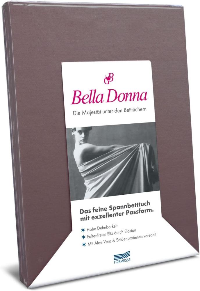 Formesse Bella-Donna Jersey Spannbettlaken | 120x200 - 130x220 cm | platin Bild 1