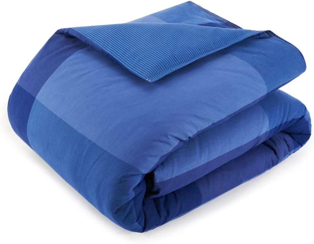 Tommy Hilfiger Perkal Bettwäsche Dyed Blue denim | Kissenbezug einzeln 40x80 cm Bild 1