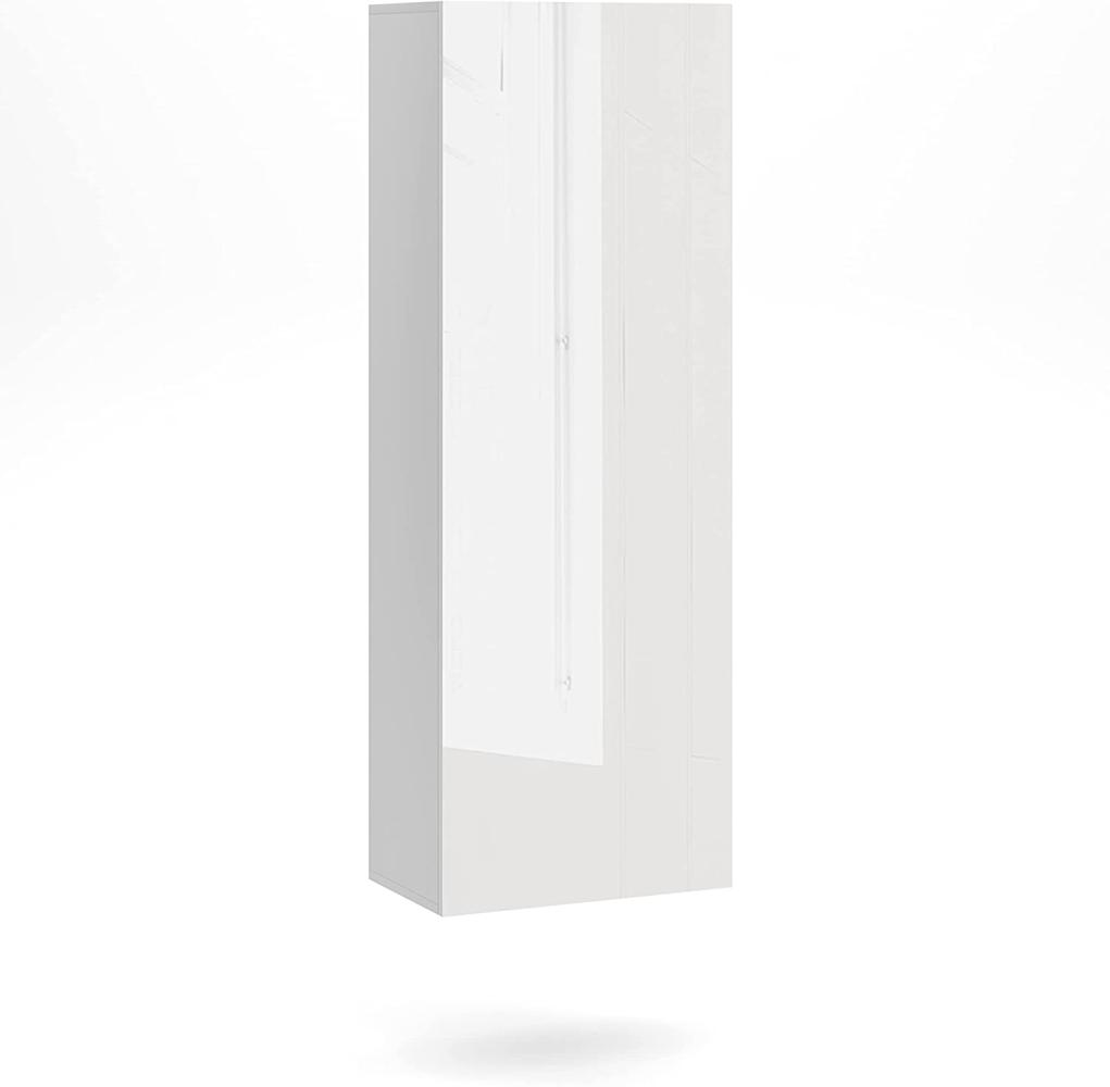 Domando Hängeschrank Levico M2 Modern für Wohnzimmer Breite 40cm, grifflos, Hochglanz, Weiß Matt und Weiß Hochglanz Bild 1