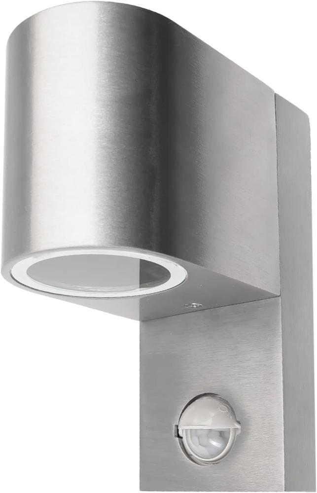 Grafner® Aluminium Poliert Wandlampe mit Bewegungsmelder 37WBPIR Leuchte Lichtschein Down/Unten Bild 1