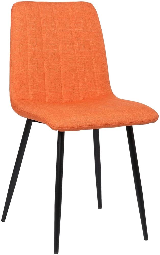 Stuhl Dijon Stoff orange Bild 1