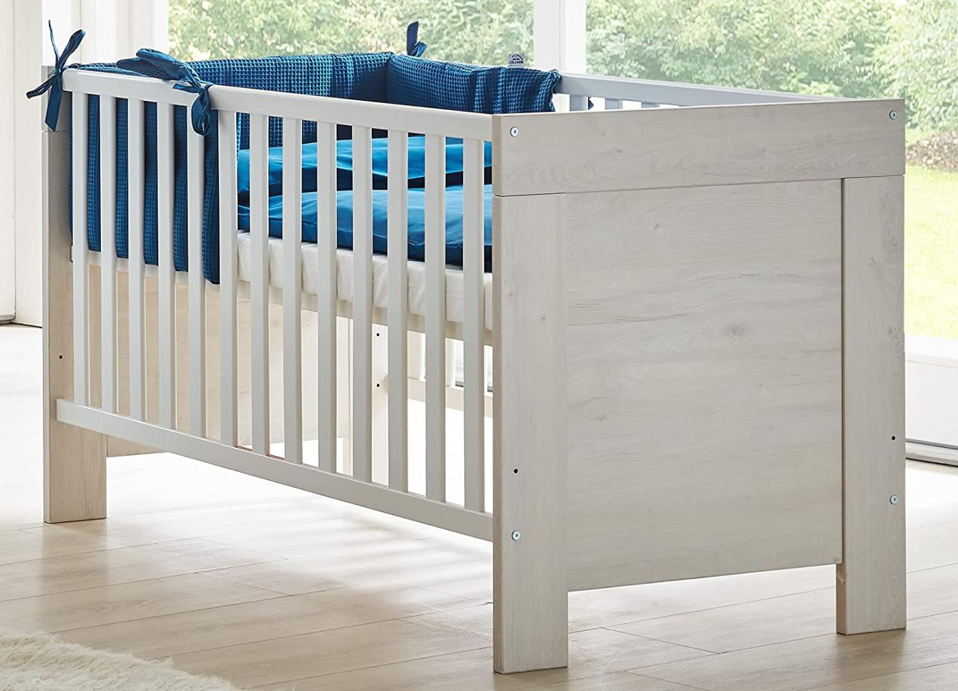 Arthur Berndt 'Til' Babyzimmer Sparset 2-teilig, Kinderbett (70 x 140 cm) und extrabreite Wickelkommode mit Wickelaufsatz Nordic Wood Bild 1