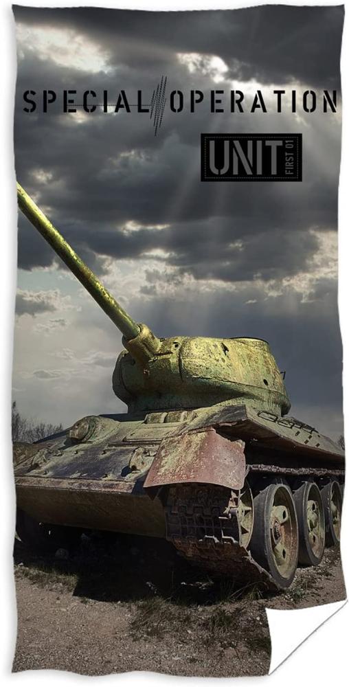 Tank Army Badehåndklæde - 100 procent bomuld Bild 1