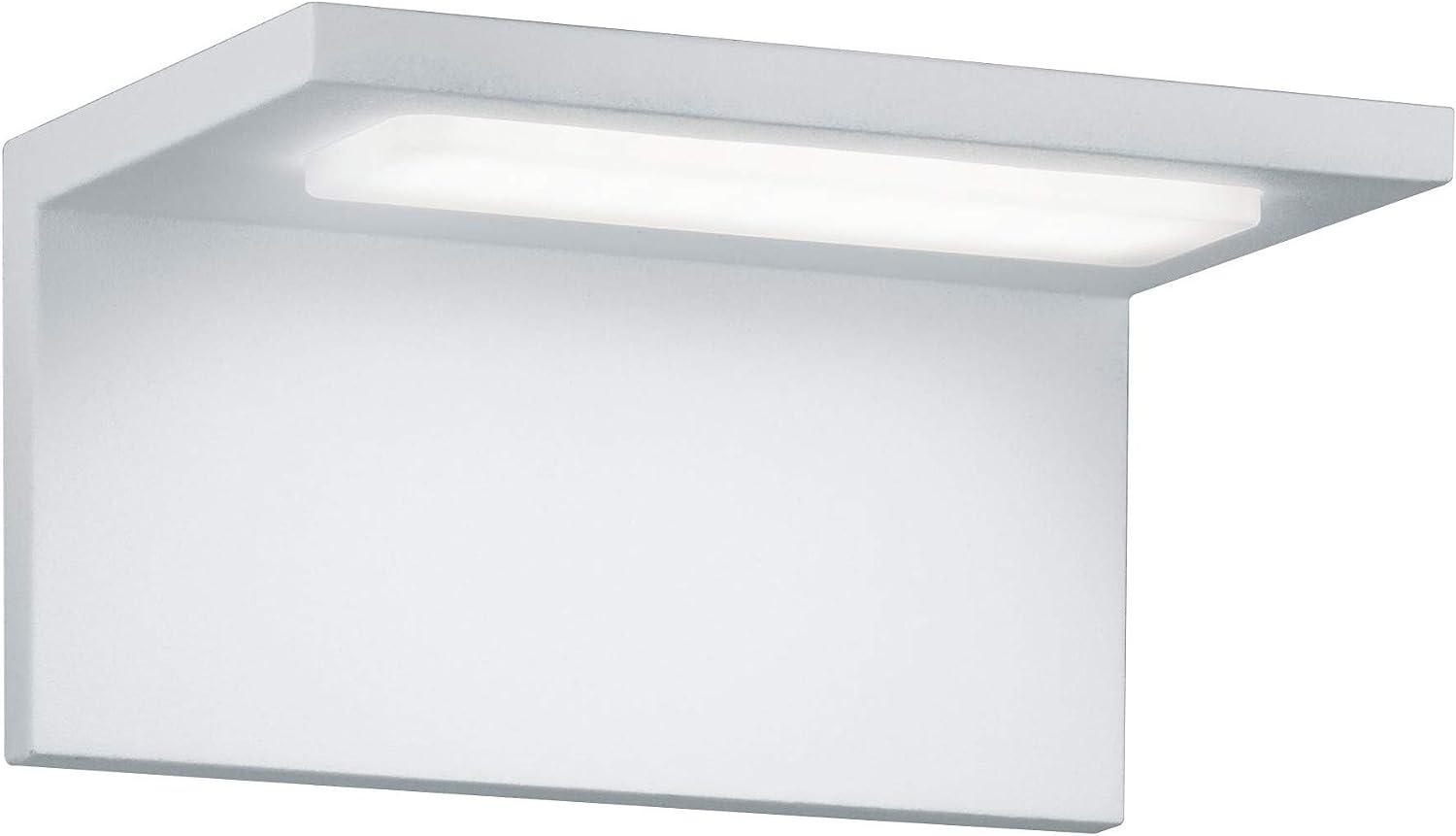 Moderne LED Außenwandleuchte TRAVE in Weiß IP54, Breite 17cm Bild 1