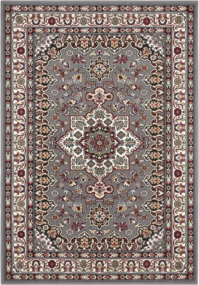 Orientalischer Kurzflor Teppich Parun Täbriz Grau - 80x150x0,9cm Bild 1