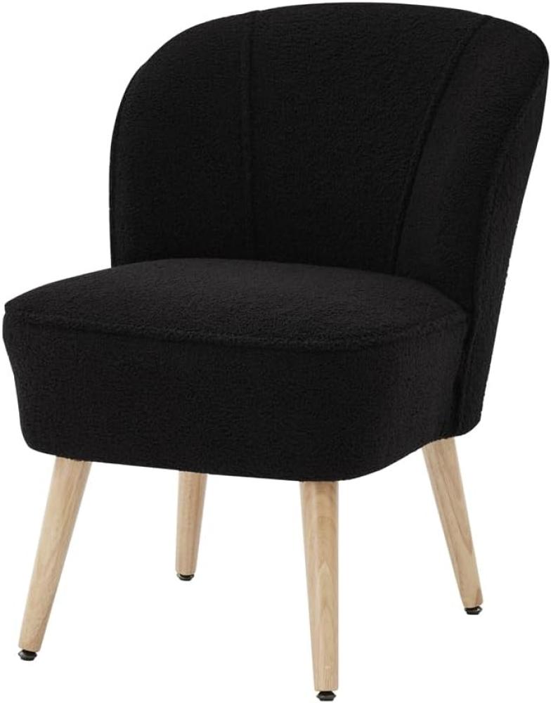 BAÏTA Tivoli Sessel aus Frottee, Stoff, Schwarz, 54 x 66 x 75,5 cm Bild 1