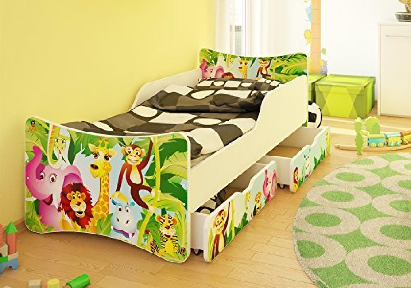 Best For Kids Kinderbett mit Schaummatratze 90x200, grün Bild 1