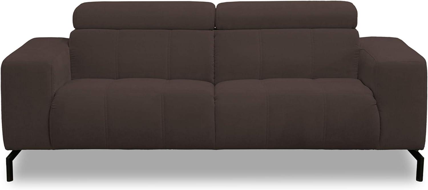 DOMO. Collection Cunelli Ecksofa, Sofa mit Rückenfunktion, Garnitur mit Relaxfunktion, braun, 208x104x79 cm Bild 1