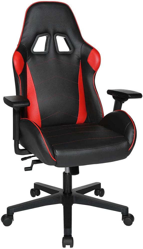 Topstar Speed Chair 2 Bürodrehstuhl, Gamingstuhl, Chefsessel, Kunstleder, rot/schwarz Bild 1
