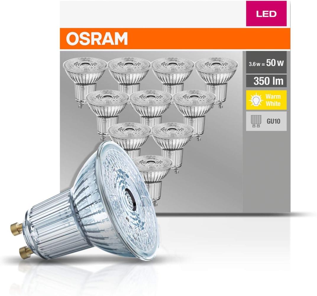 OSRAM LED Base LED-Spot Lampe (ex 50W) 4,3W / 2700K GU10 10er Bild 1