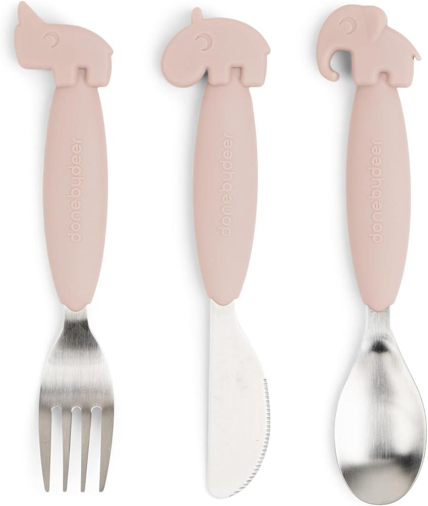 Easy-grip cutlery set Deer friends Powder 1126861 Bild 1