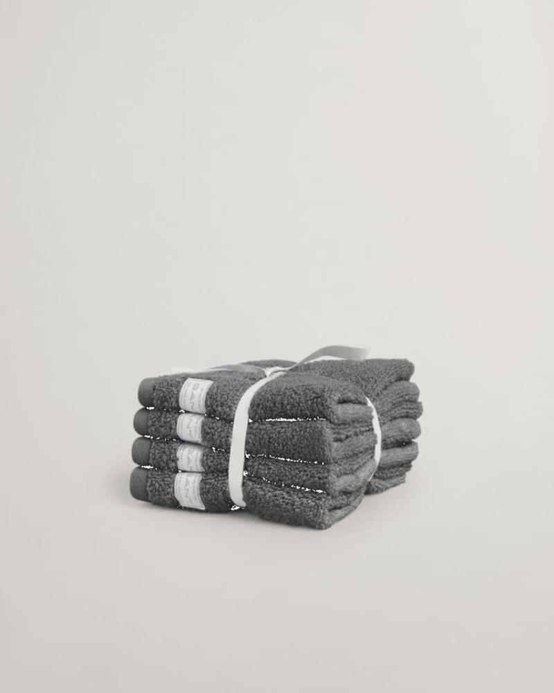 Gant Home Seifentuch Set Gesichtstücher Premium Towel Anchor Grey (30x30cm) (4-teilig) 852007201-143 Bild 1