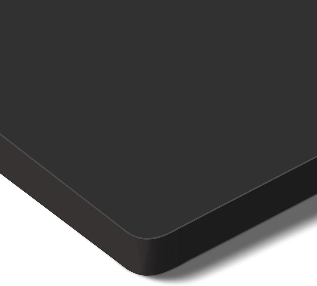 Flexispot stabile Tischplatte 160x80 cm 2,5 cm stark - DIY Schreibtischplatte Bürotischplatte Spanholzplatte (Schwarz, 160 x 80 cm) Bild 1