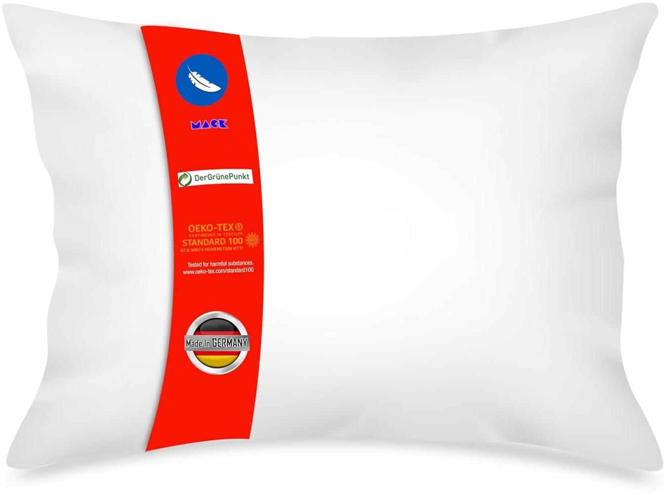Mack - Basic Kissen Set mit Federfüllung - Federkissen für einen erholsamen Schlaf - 50x70 cm Bild 1