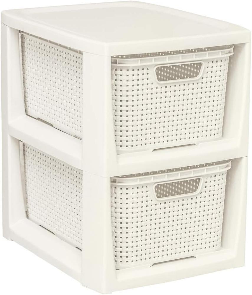 Branq Bookcase with 2 baskets white Branq Bild 1