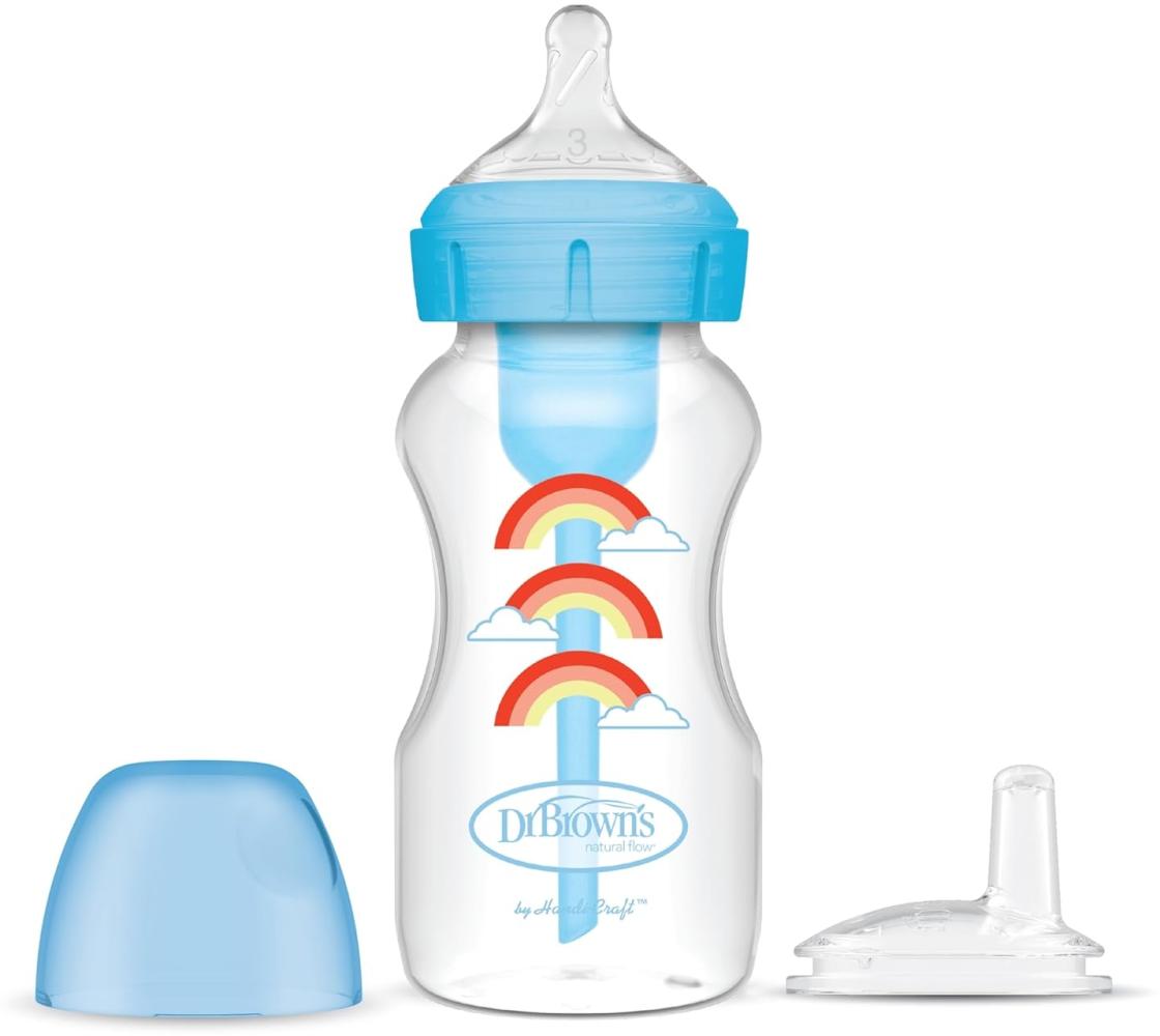 Dr Browns Wide bottle with a teat and a mouthpiece 270ml rainbow 6m + Dr Browns Bild 1