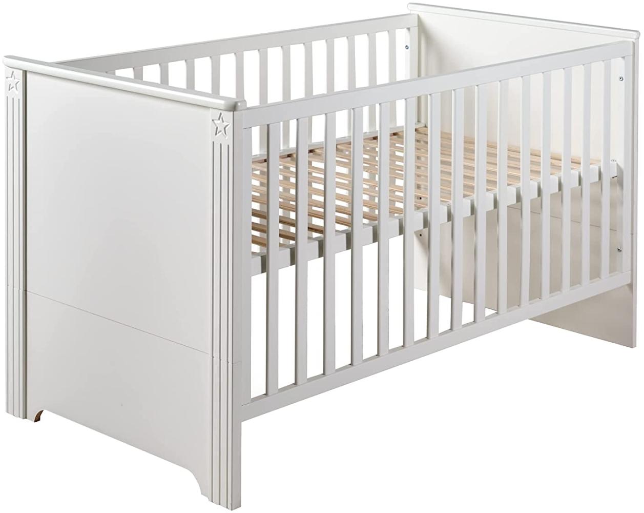 Roba 'Maxi' Kombi-Kinderbett weiß, 70 x 140 cm, 3-fach höhenverstellbar Bild 1