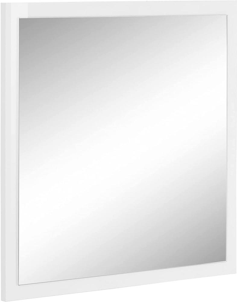Wandspiegel >Magione< in Weiß Hochglanz - 60x60x2cm (BxHxT) Bild 1
