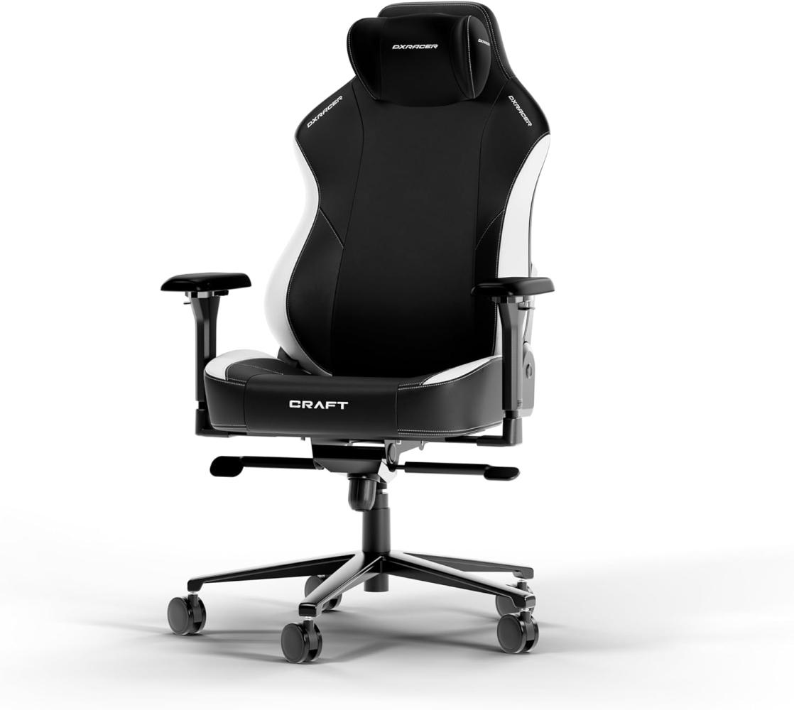 DXRacer CRAFT XL Schwarz & Weiß EPU Leder das Orginal Gaming Stuhl Bild 1