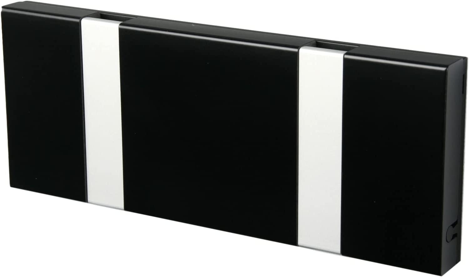 LoCa Garderobe Knax 2 schwarz mit Alu Haken klappbar Länge 19,8 cm Bild 1