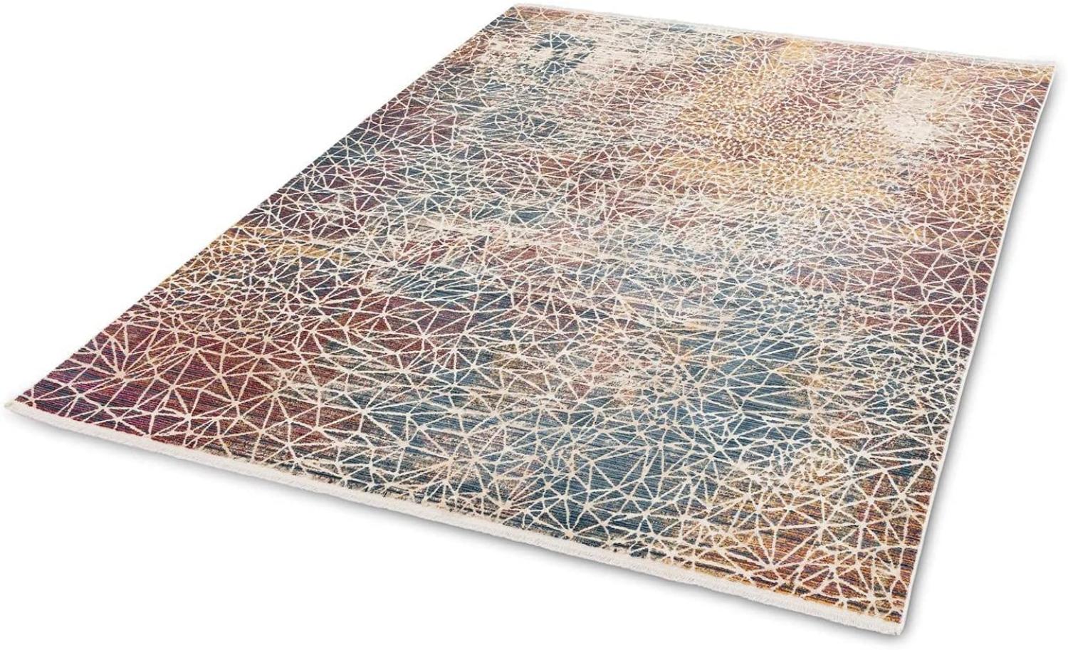 Teppich in Netz bunt aus 100% Polyester - 290x200x0,6cm (LxBxH) Bild 1