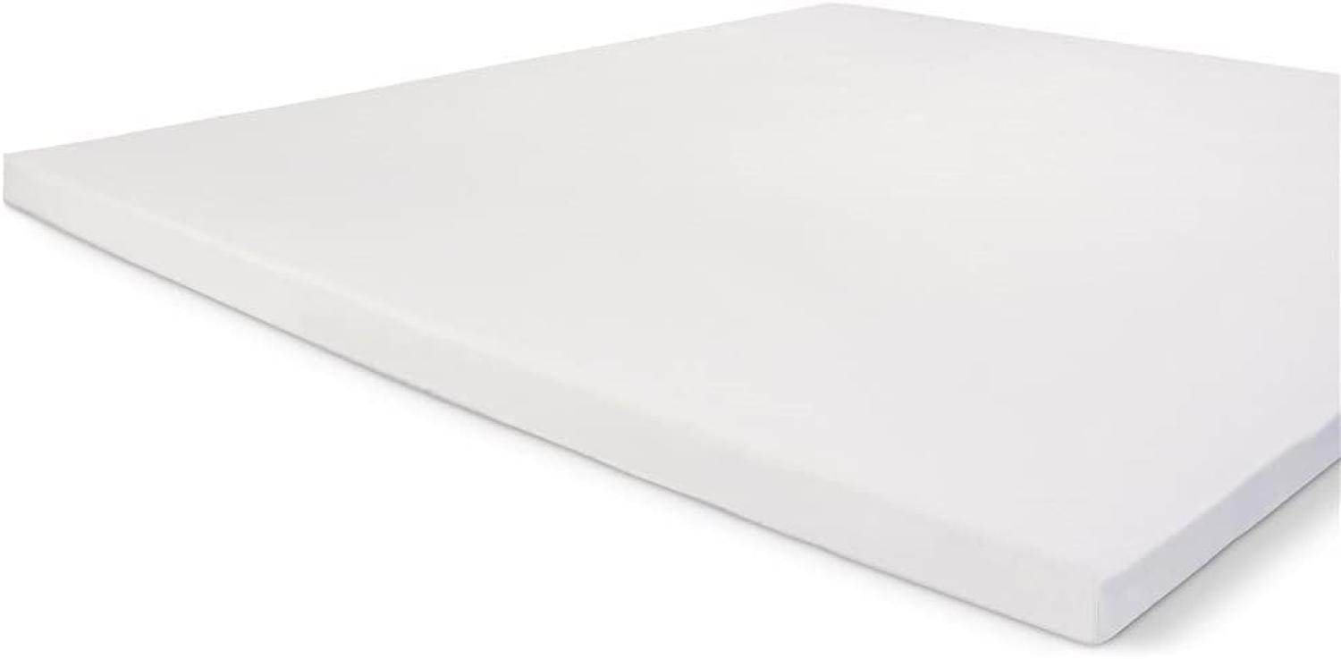 Walra Spannbettuch Crispy Cotton Topper Weiß - 180x200 cm Bild 1
