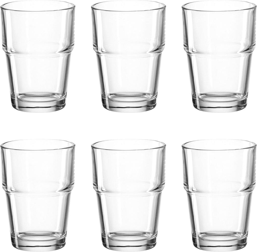 montana: :easy Becher, 6er Set, Trinkbecher, Trinkglas, Wasserglas, Saftglas, Glas, 200 ml, 051035 Bild 1