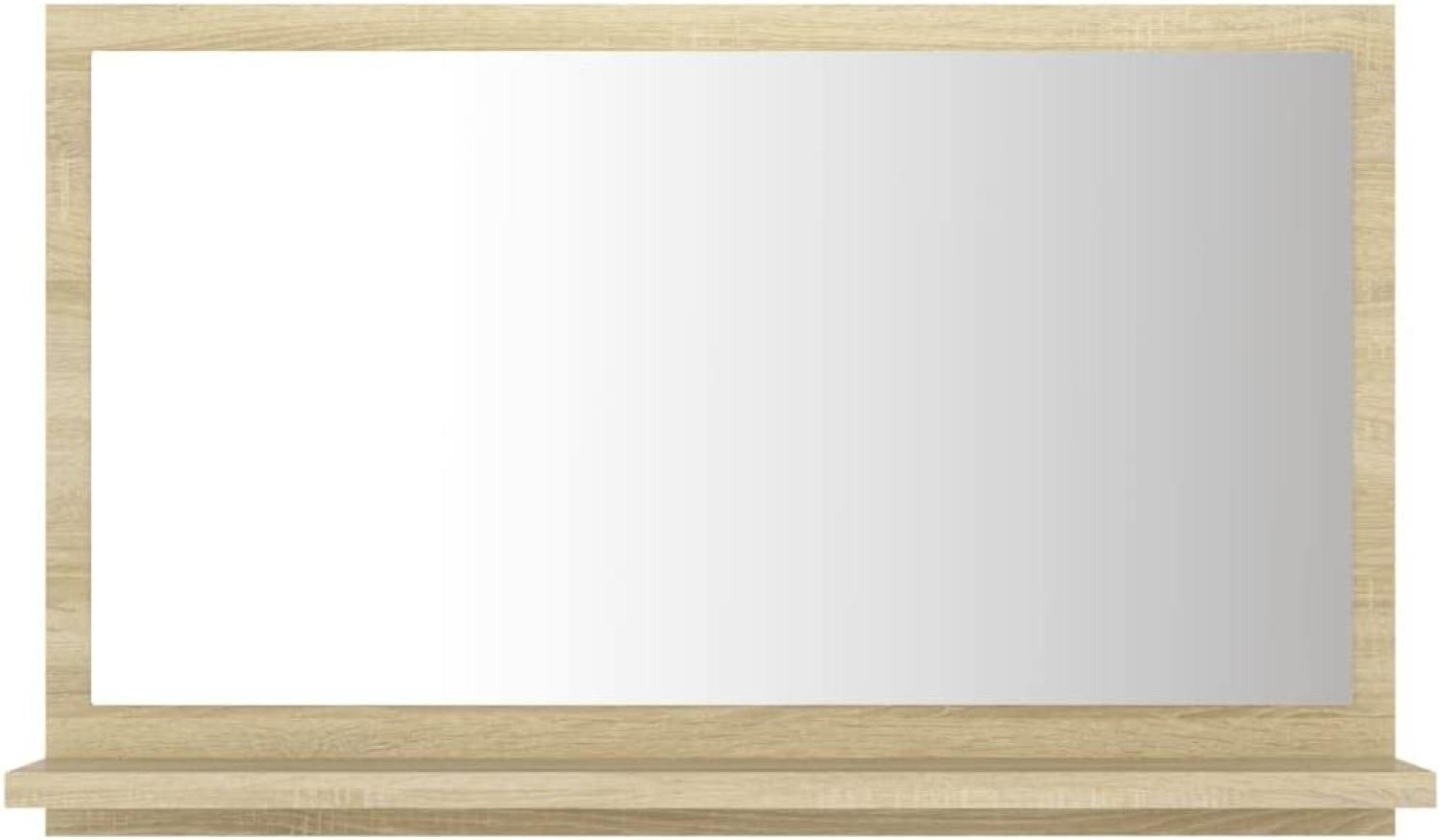 vidaXL Badspiegel Sonoma-Eiche 60x10,5x37 cm Spanplatte Bild 1