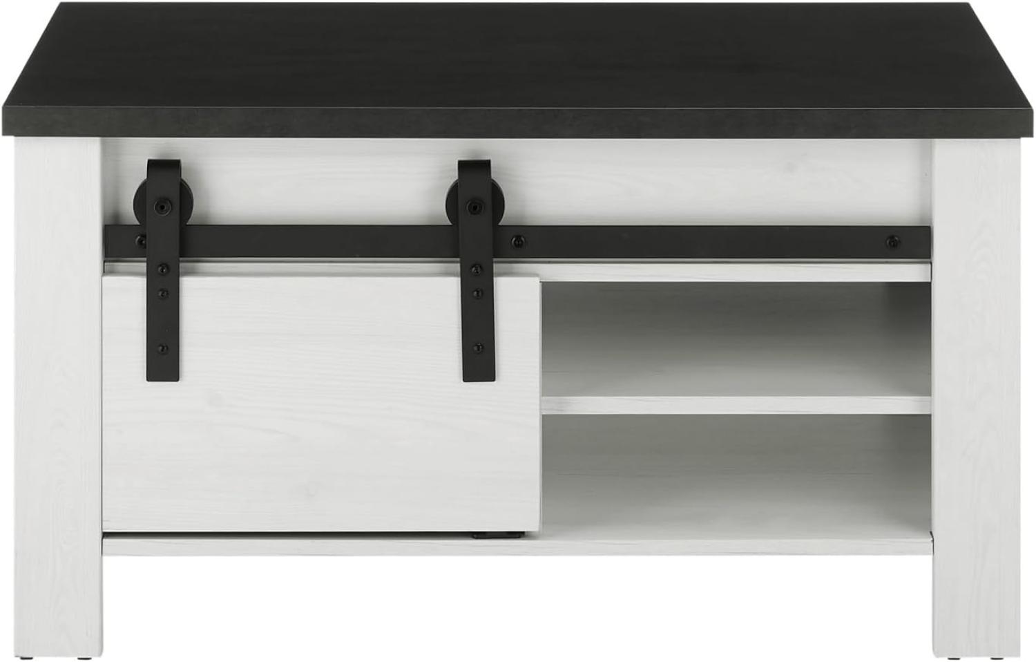 IMV 'Stove' Couchtisch im Landhaus-Stil, Holzwerkstoff weiß, 93 x 60 cm, FSC® zertifiziert Bild 1