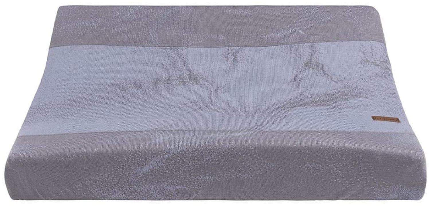 BO Baby's Only - Wickelauflagenbezug Marble - Cool Grey/Lila - 45x70 cm - 50% Baumwolle/50% Polyacryl Bild 1