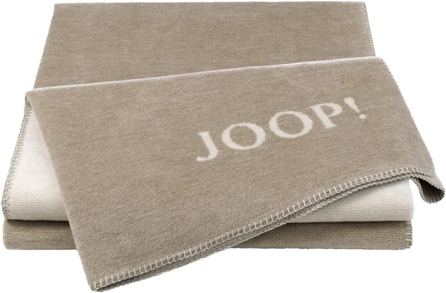 JOOP! Plaid / Decke MELANGE Doubleface Sand-Natur 150 x 200 cm Bild 1