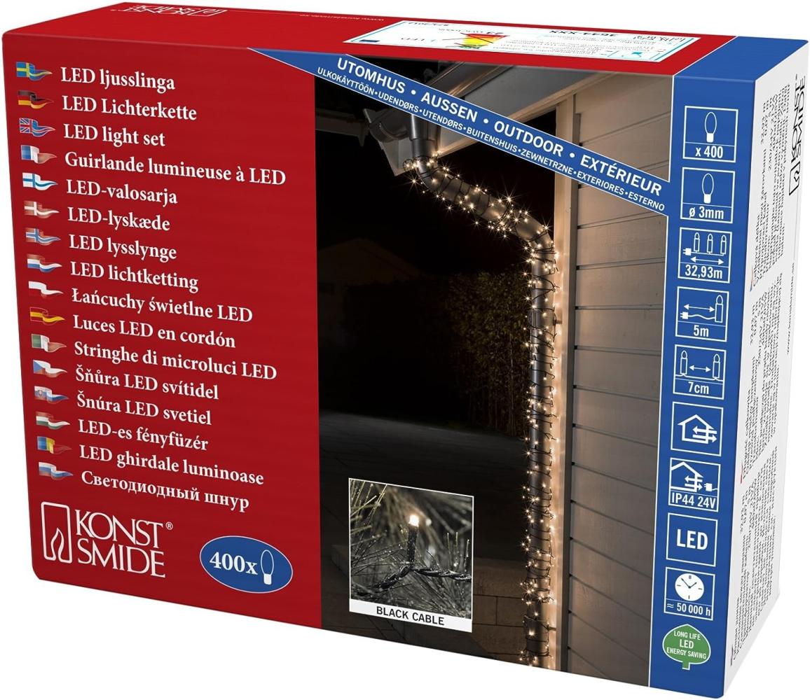 KONSTSMIDE No. 3644-110 Micro LED Lichterkette 400 warmweiße Dioden IP44 Bild 1