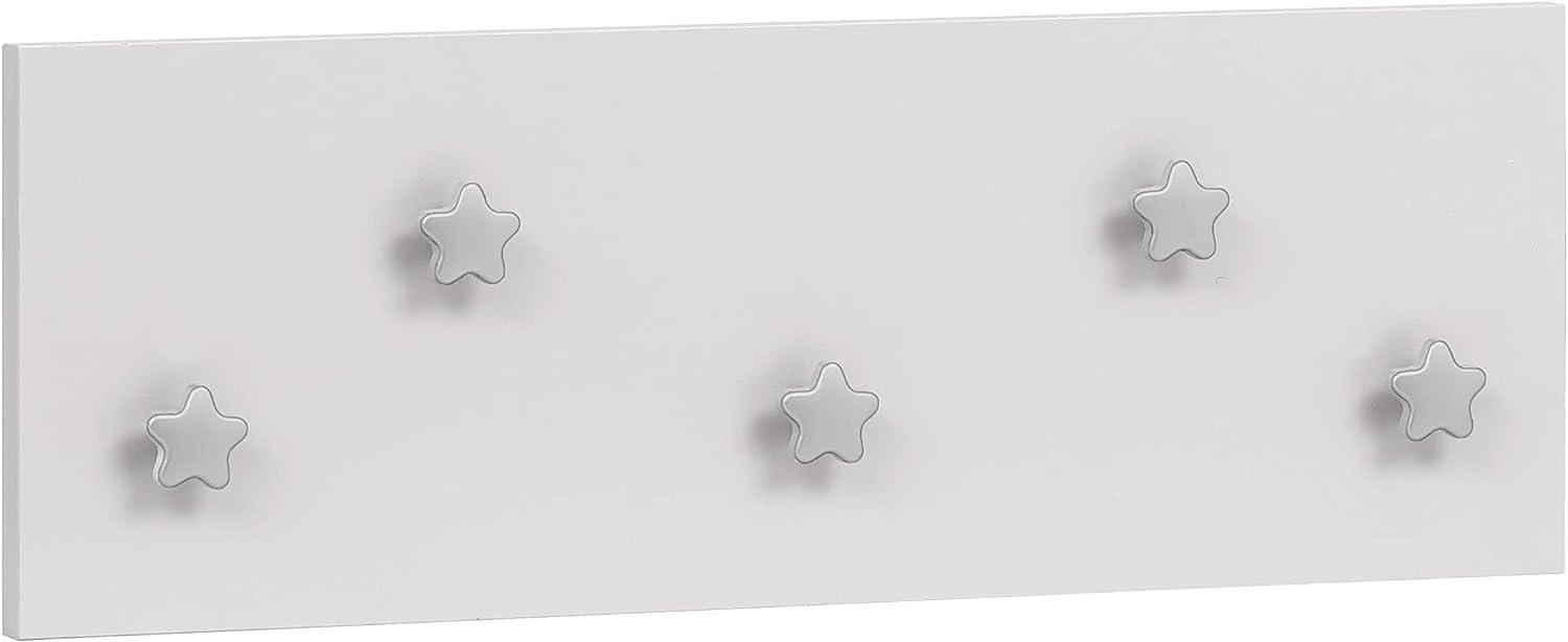 SCHILDMEYER Wandgarderobe Kindergarderobe Hakenpaneel weiß 19,5 x 55,9 x 4,6 cm Bild 1