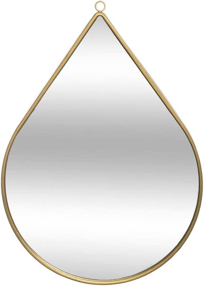 Deko-Spiegel, tropfenförmig, 21 x 29 cm, golden Bild 1